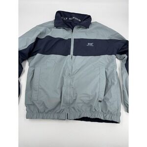 Helly Hansen Vintage Reversible Jacket Mens Large Blue / White / Gray